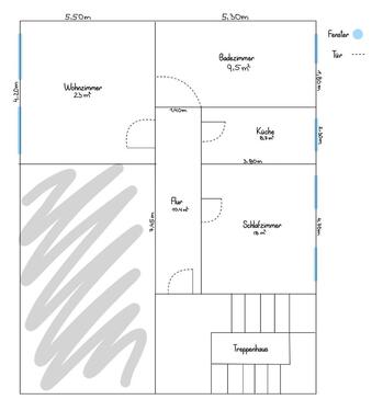 Foto - 2 Raum-Wohnung, 70m2 in Bad Lausick
