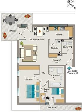 Foto - 3.5 Zimmer Etagenwohnung zur Miete in Bonn
