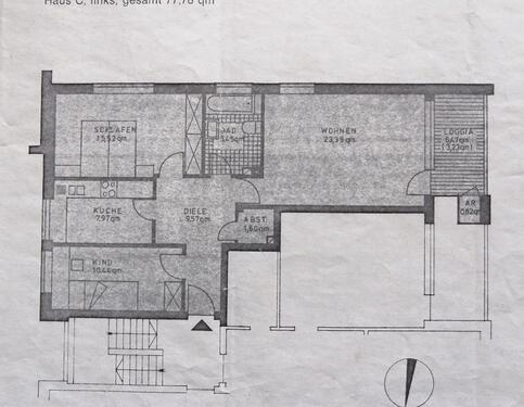 Foto - 3 Zimmer Erdgeschoss Wohnung - 980,00 EUR Kaltmiete,