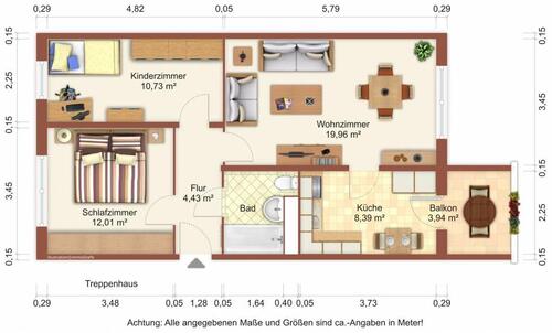 Foto - Etagenwohnung zur Miete in Greifswald