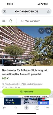 Foto - Etagenwohnung in Neubrandenburg zur Miete