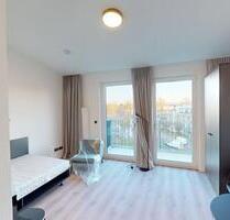 Dein Neustart in Berlin: 1-Zimmer-Apartment mit moderner Möblierung, EINBAUKÜCHE und BALKON