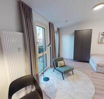 Wohnen leicht gemacht: Modernes 1-Zimmer-Apartment mit vollständiger Möblierung, BALKON und EBK direkt an der Spree - Berlin Treptow-Köpenick