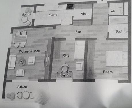 Foto - Wohnung zur vermieten - 1.200,00 EUR Kaltmiete,