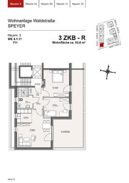 Foto - 3 Zimmer Etagenwohnung zur Miete in Speyer