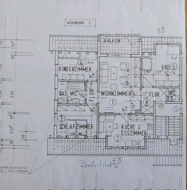 Foto - 4-Zimmer-Wohnung Dachgeschoss - 965,00 EUR Kaltmiete,