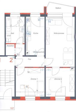 Foto - 3 Zimmer Erdgeschoßwohnung zur Miete in Gotha