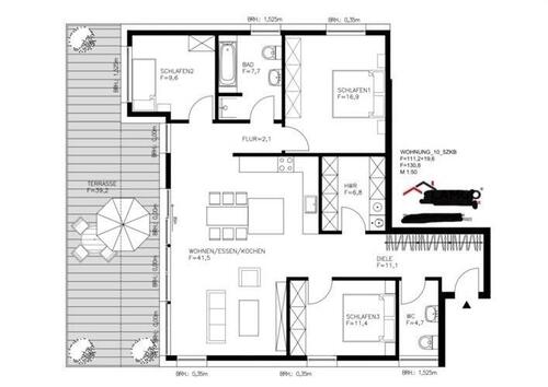 Foto - Moderne 5-ZKB Penthouse Wohnung inkl. Außenstellplatz mit Wallbox