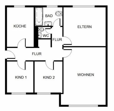 Foto - Etagenwohnung zur Miete in Neuss