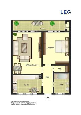 Foto - 2 Zimmer Erdgeschoßwohnung zur Miete in Minden