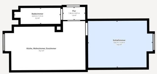 Foto - 1 Zimmer Dachgeschoßwohnung zur Miete in Wuppertal