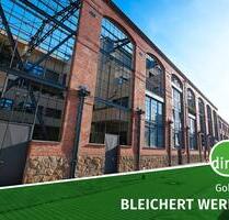 EG-Whg. in den Bleichert Werken mit Terrasse, kleinem Garten, Parkett, Fußbodenheizung, Keller usw. - Leipzig Nord