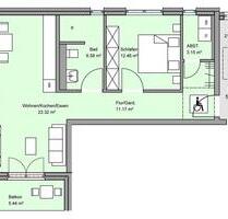 Moderne 2-Zimmer-Wohnung mit Balkon und Aufzug in zentraler Lage - Haiger