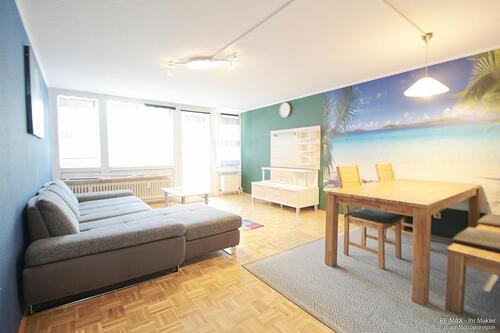 Foto - Voll möblierte 2-Zimmer-Wohnung mit Südwestbalkon und Stellplatz