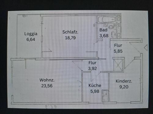 Foto - 3 Zimmer Etagenwohnung zur Miete in Bensheim