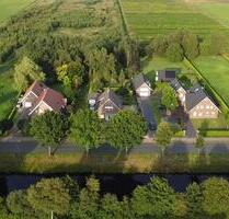 Großes Haus mit 178 m², am Kanal mit Wintergarten, schöner Garten - Wiesmoor