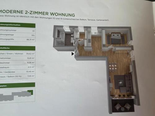 Foto - 2 Zimmer Etagenwohnung zum Kaufen in Feuchtwangen