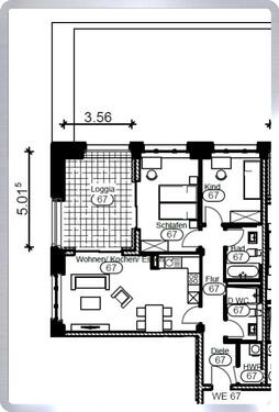Foto - 3 Zimmer Etagenwohnung zur Miete in Mittweida