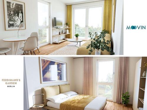 Foto - Moderne 2-Zimmer-Wohnung mit 2 BALKONEN und EBK im Neubauquartier 'Ferdinand's Garden'