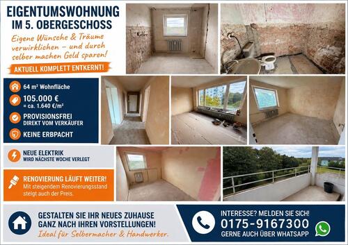 Foto - Eigentumswohnung 64qm - Provisionsfrei, keine Erbpacht