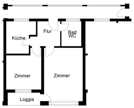 Foto - 2 Zimmer Dachgeschoßwohnung zur Miete in Osnabrück