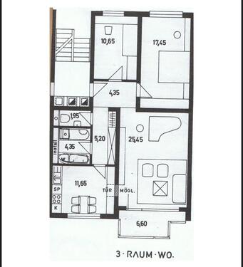 Foto - 3 Zimmer Etagenwohnung zum Kaufen in Karlsruhe