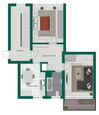 Foto - 2 Zimmer Etagenwohnung in Baden-Baden