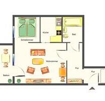 Charmante 1,5 Zimmer-Wohnung mit Balkon in Eisenberg (Thr.)