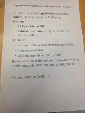 Foto - Garage Doppeldecker - 80,00 EUR Miete,