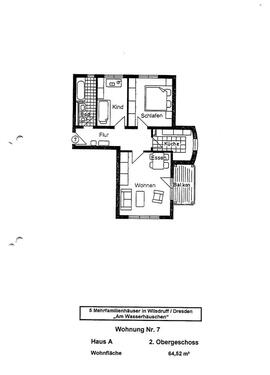 Foto - gemütliche 3 Raum Wohnung mit Balkon (37074)
