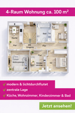 Foto - 4-Zimmer-Wohnung nach Komplettsanierung 