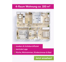 4-Zimmer-Wohnung nach Komplettsanierung | 1. OG | Reichenbacher Str. 140A, Zwickau
