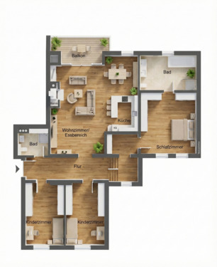 Foto - Etagenwohnung in Leipzig zur Miete