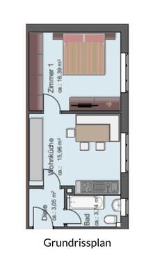 Foto - Gepflegte 2 Zimmerwohnung mit 39.14 m2 PRIVAT OHNE PROVISION