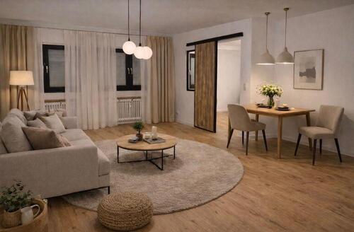 Foto - Erstbezug nach Sanierung: Stilvolle 2 Zimmer Wohnung mit Parkett und Stellplatz