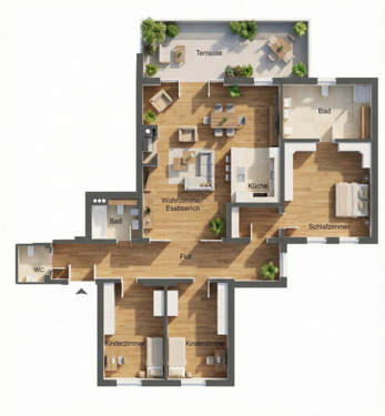 Foto - 4 Zimmer Erdgeschoßwohnung in Leipzig