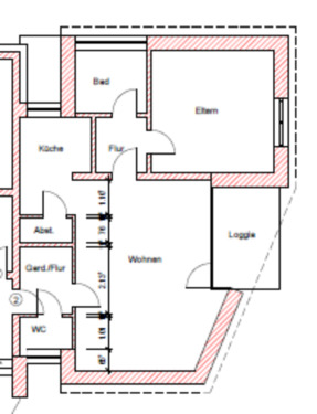 Foto - 2-Zimmer-Wohnung (60qm) mit Balkon & Stellplatz in Wallenhorst