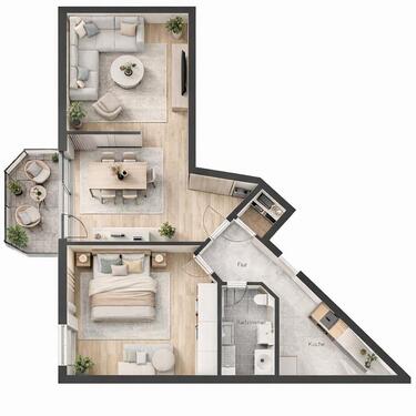 Foto - 2 Zimmer Etagenwohnung zur Miete in Premnitz