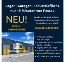 XL Garagen & Lager mieten nur 15 Minuten von Passau. - Neukirchen vorm Wald
