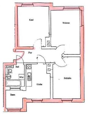 Foto - 3 Zimmer Erdgeschoßwohnung in Schkeuditz