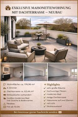 Foto - Exklusive Maisonettenwohnung mit Dachterrasse - Neubau