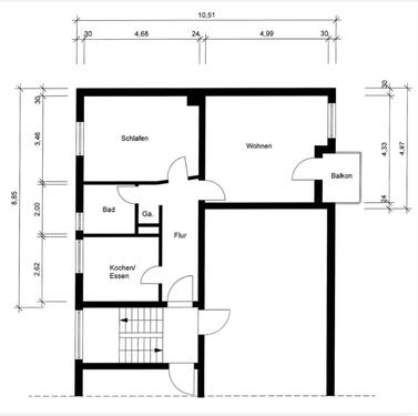 Foto - Erstbezug nach Kernsanierte 2.5 Zimmer Wohnung in HN zuvermieten