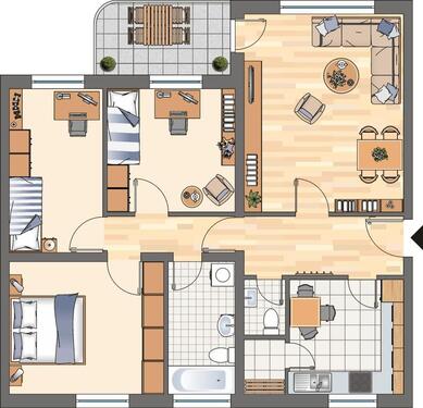 Foto - 3.5 Zimmer Etagenwohnung zur Miete in Castrop-Rauxel