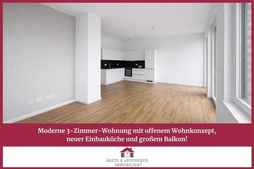 Foto - Moderne 3-Zimmer-Wohnung mit offenem Wohnkonzept, neuer Einbauküche und großem Balkon!