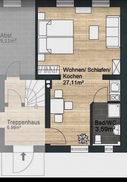 Foto - Möblierte 1-Zimmerwohnung in Cottbus mit Pantry-Küche