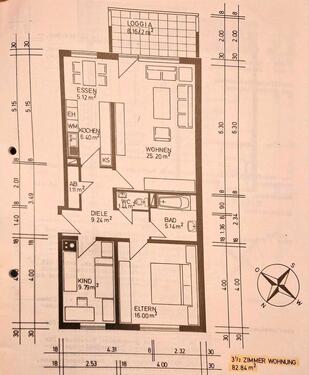 Foto - Schöne 3-Zimmer-Wohnung in Schwetzingen-Nordstadt mit Stellplatz