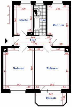 Foto - 3 Zimmer Etagenwohnung zur Miete in Rochlitz