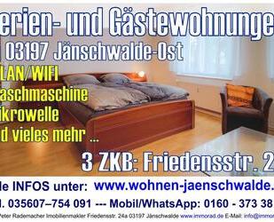 3 ZKB Ferienwohnung zw. Cottbus und Guben - naturnahe Lage (in Brandenburg) ab 56 € pro Nacht - Jänschwalde Kolonie