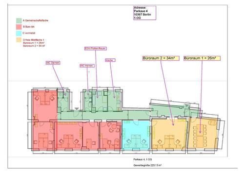 Foto - Büroraum 30m² in 10367 Berlin- Nähe S+U-Bahn All-in-Miete