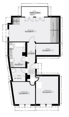 Foto - 3 Zimmer Etagenwohnung zur Miete in Stuttgart